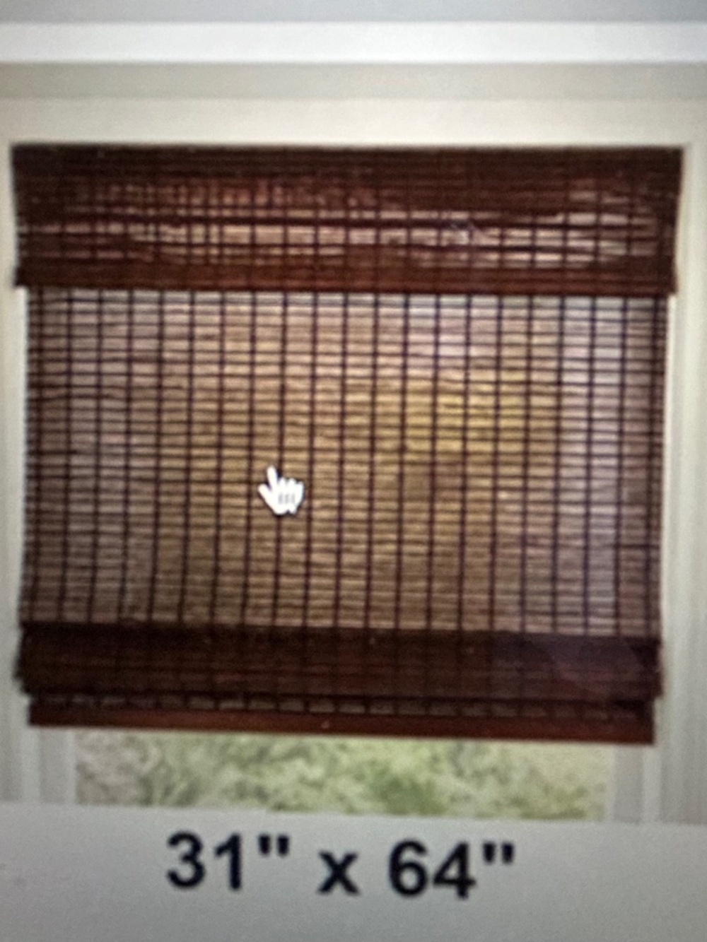Brand New! One Cordless Bamboo Roman Shade